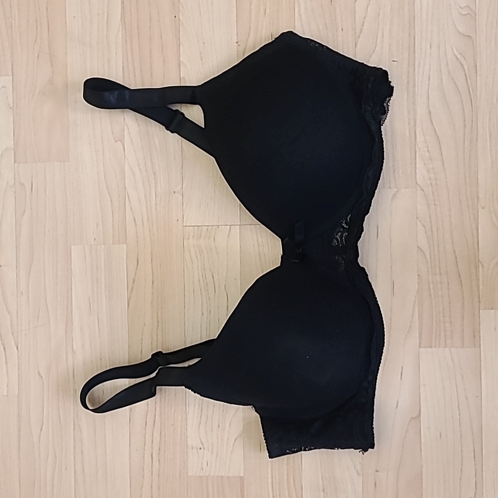 Black Fuchsia Plus Size Bra, by Secret Lace LLC 40DD